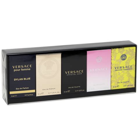 versace gift set women's|versace 5 piece mini set.